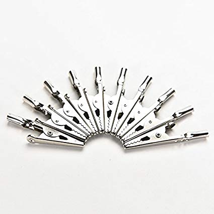 50 Pcs Stainless Alligator Crocodile Test Clip Cable Lead Screw Probe Fixing,2 inch Length By Crqes