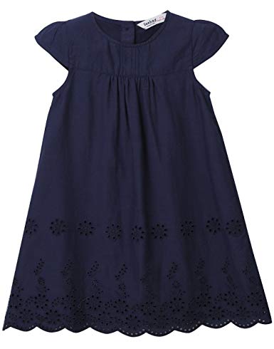Beebay Cotton Eyelet A-Line Dress for Girls