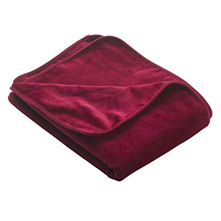 Liberator Lush Throw Moisture-Resistant Blanket, King Size, Merlot