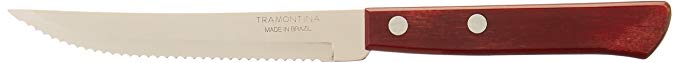 Tramontina Polywood 5 Inches Steak Knife Set 6 Piece (Red)