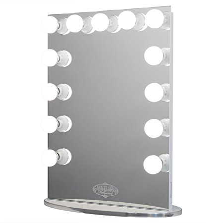 Vanity Girl Hollywood Infinity Mirror. Lighted (13 Bulb) Vanity Mirror with Dimmer