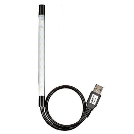 Fsmart Dimmable Portable USB Flexible Stick Touch Switch LED White Light Lamp for LaptopReadingCamping Outdoor Sports