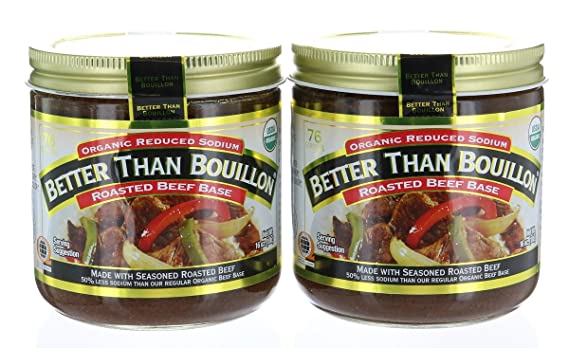 Pack 2 - Better Than Bouillon Organic Beef Base, Reduced Sodium - 16 oz