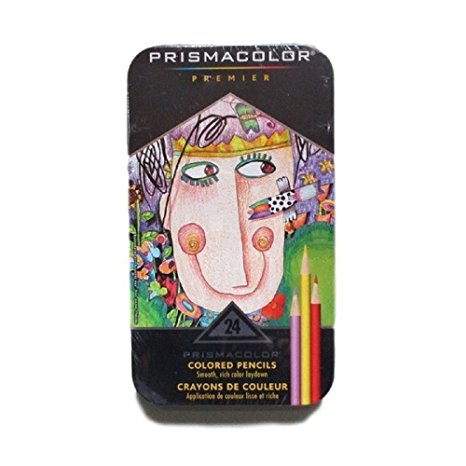 Prismacolor Premier Colored Pencils, Assorted Colors, 24 Pencils, New