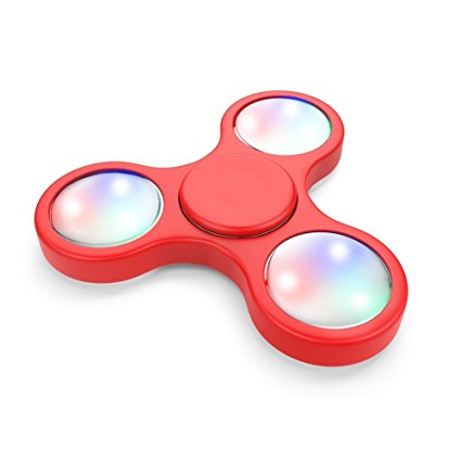 TNSO fidget toys,spinner fidget toys The Anti-Anxiety 360 Spinner Helps Focusing Toys [3D Figit] Premium Quality EDC Focus Toy for Kids & Adults - Stress Reducer Relieves ADHD Anxiety With LED lights