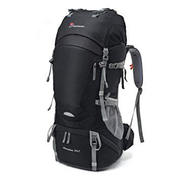 Mountaintop 55L/65L Internal Frame Backpack Hiking Backpack with Rain Cover-5822III