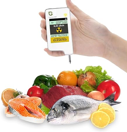 Healthy Eating,Greentest Instant Read Digital Food Processor,Fresh Meat,Fruit,Vegetable Nitrate Tester & Geiger Counter Radiation Detection Combo for Food (White)
