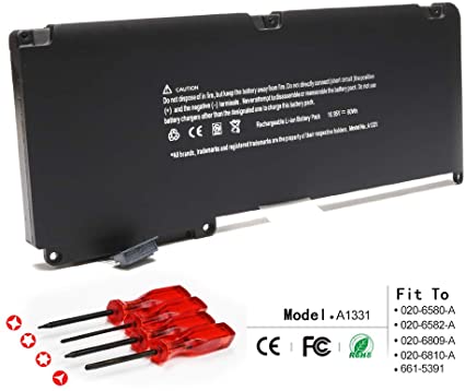 LQM New Laptop Battery for Apple A1331 A1342 13.3 Inch MacBook Unibody (for MacBook Late 2009 Mid 2010) MacBook Air MC234LL/A MC233LL/A, fit: 661-5391 020-6580-A