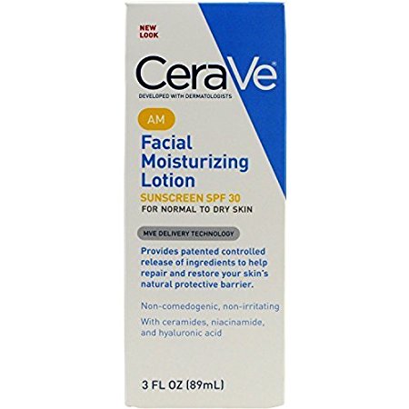 Cerave AM Facial Moisturizing Lotion For Normal To Dry Skin SPF 30 - 3 oz (pack of 2) image may vary