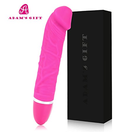 Adam's gift dildo Vibrator G Spot stimulus massager, USB Rechargeable& Waterproof Vibrating Dildo,Female Powerful G-Spot Sex Toys,Vagina and Clitoris Stimulator Womens or Couples Toys (Rose Pink)