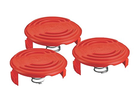 3 Pack of Black & Decker RC-100-P Replacement Spool Cap and Spring for AFS Trimmer