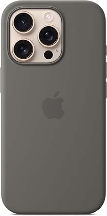 Apple iPhone 16 Pro Silicone Case with MagSafe and Camera Control - Stone Grey ​​​​​​​