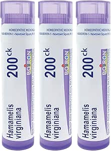 Boiron Hamamelis Virginiana 200ck Homeopathic Medicine for Hemorrhoids - Pack of 3 (240 Pellets)