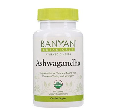 Banyan Botanicals Ashwagandha - Certified Organic 90 Tablets - For Rejuvenation for Vata and Kapha that Promotes Vitality and Strength