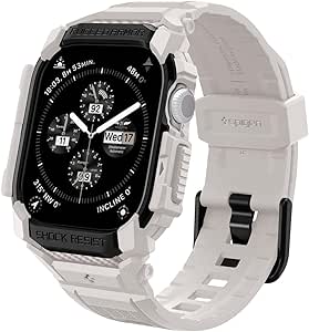 Spigen Rugged Armor Pro Designed for Apple Watch Series 10 46mm Case with Band Rugged Protective TPU Case Band (2024)