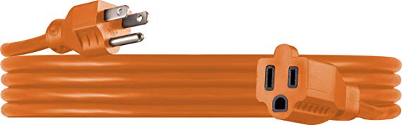 UltraPro GE 9 ft Extension, Heavy Duty, Indoor/Outdoor, Grounded, Double Insulated Cord, UL Listed, Orange, 51927