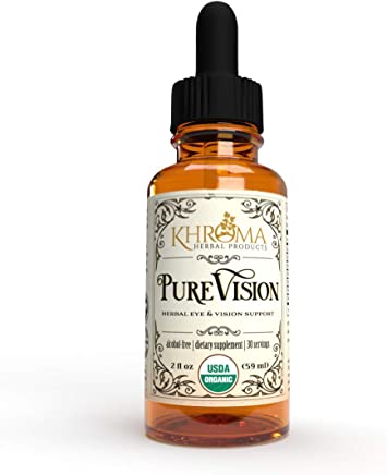Organic Pure Vision - 2 oz in a Glass Bottle - Khroma Herbal Products