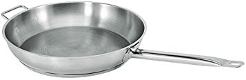 Update International (SFP-11) 11" Induction Ready Natural Finish Stainless Steel Fry Pan