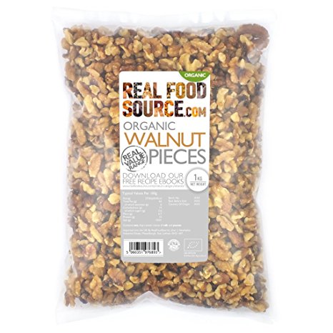RealFoodSource Certified Organic Walnut Pieces 1KG