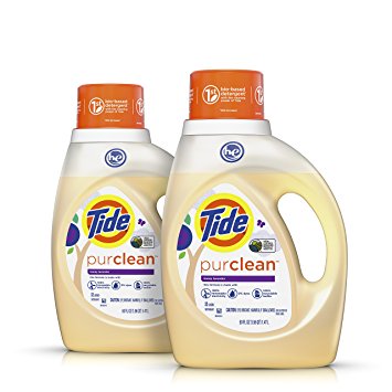 Tide Purclean Liquid Laundry Detergent, Honey Lavender Scent, 100 Fl Oz (64 Loads)