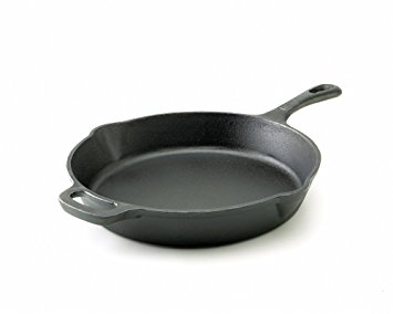 Emeril by All-Clad E96407 Pre-Seasoned Cast-Iron Skillet Cookware, 12-Inch, Black