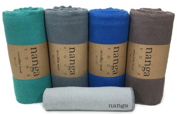 Bikram Hot Yoga Towel 24 x 72 - Microfiber Anti Slip Skidless Mat Towels - Improve Grip During Practice