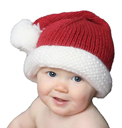 Huggalugs Snowy Santa Baby Toddler & Adult Family Santa Hat