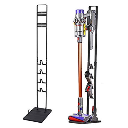 Vacuum Stand, Vacuum Accessories Stable Metal Storage Bracket Holder for Dyson Handheld Cordless Vacuum Cleaners, Black