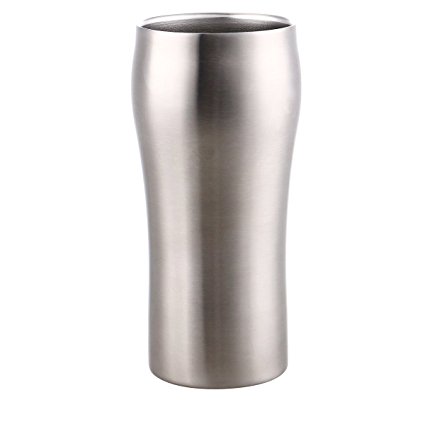 Sweat Free Vacuum Insulated Tumbler/Pint from VARANO - Double Wall Vacuum Insulated Stainless Steel Beer Coffee Mug/Cup - Keeps Your Drinks Hot or Cold for Hours