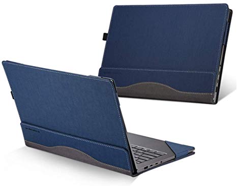Honeymoon Case for Lenovo Yoga C940 14 Inch,PU Leather Folio Stand Protective Hard Shell Case Cover Compatible with Lenovo 2019 Yoga C940 14”[Warning:Not fit Lenovo Yoga 900/910/920/C930],Blue