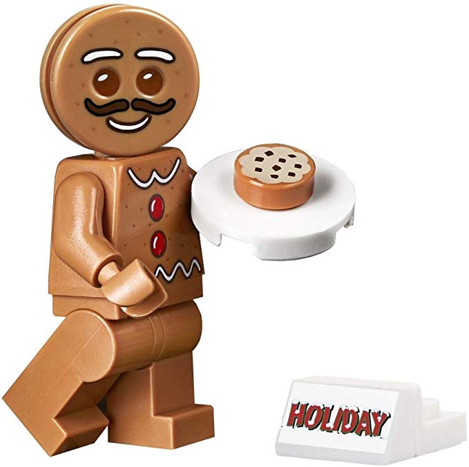 LEGO Holiday Minifigure - Gingerbread Man (with Cookie Tray and Display Stand) from New 2019 Set 10267