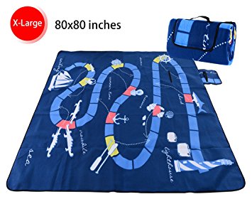 Large Picnic Blanket Tote Waterproof and Soft for Family Concerts,Beach,Park