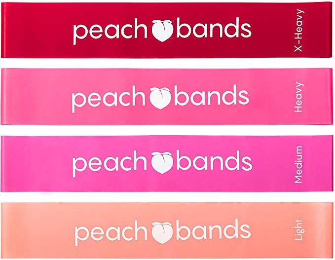 PEACH BANDS Fitness Resistance Bands Set - Exercise Workout Booty Bands For Legs And Butt