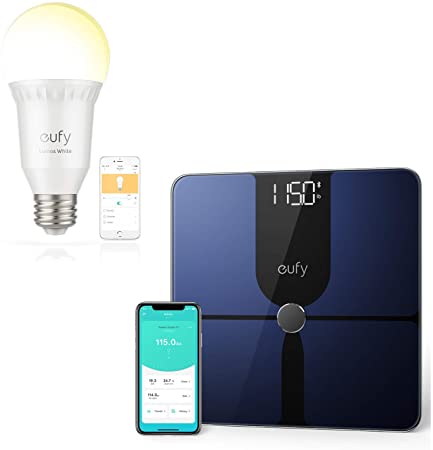 eufy Smart Scale P1 | eufy Lumos Smart Bulb by Anker- White