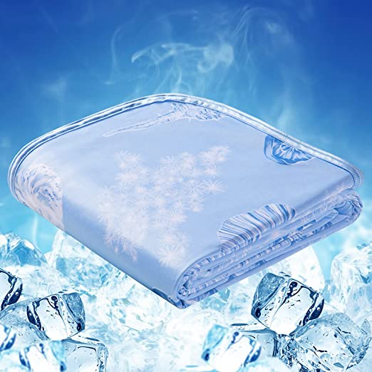 LUXEAR Cooling Blanket, King Size Summer Blankets with Double Side Cooling Effect, Q-Max 0.5 Arc-Chill Cooling Fiber Soft Cold Blanket Absorb Heat for Hot Sleepers Night Sweats to Keep Cool All Night