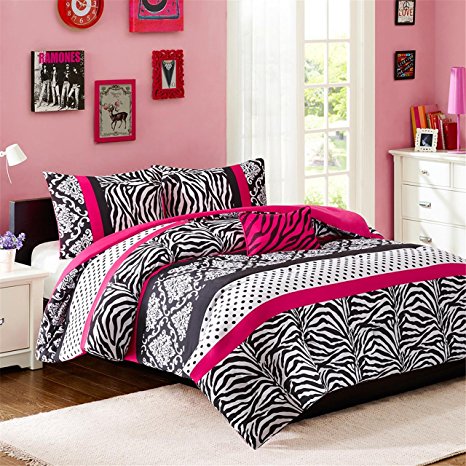 Mi-Zone Reagan Comforter Set, Pink, Full/Queen