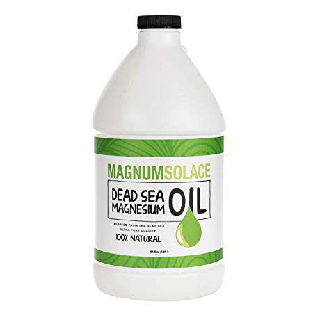 MAGNESIUM OIL 100% PURE NATURAL Dead Sea Minerals - Exceptional #1 Source - Made in the USA - Bulk Size 64 oz