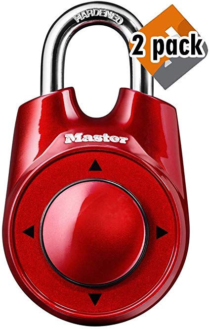 Master Lock 1500iD 2 Pack 2-1/8in. Wide Speed Dial Directional Combination Padlock