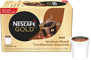 NESCAFÉ Gold Medium Roast (Pack of 12 Cups), 12 Count