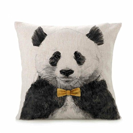 Allywit Cute Animal Sofa Bed Home Decoration Festival Pillow Case Cushion Cover (B)