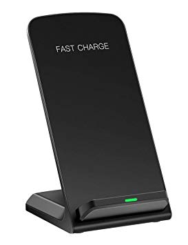 Wireless Charger, PICTEK Wireless Charging Stand for iPhone X/8/8 Plus, Galaxy S7/S7 Edge, S6/S6 Edge/S6 Edge Plus, Note 5 and Other Devices(No Adapter)