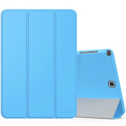 MoKo Samsung Galaxy Tab A 8.0 Case - Ultra Slim Lightweight Smart-shell Cover Case for Galaxy Tab A 8.0 Tablet SM-T350, With Auto Wake / Sleep and S-pen Opening, Light BLUE