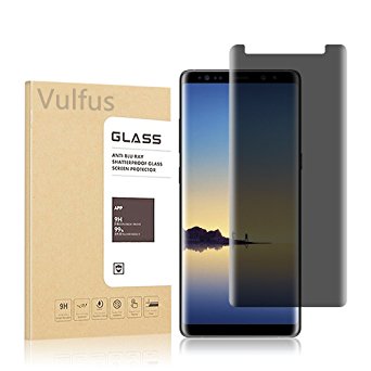 Galaxy Note 8 Privacy Screen Protector, Vulfus Screen Protector [Anti-Fingerprint] [Anti-Bubble] [Anti-Scratch] for Samsung Galaxy Note 8