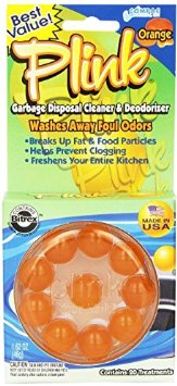 Compacs Plink Garbage Disposal Cleaner and Deodorizer Infuses and Freshens Your Entire Kitchen With 4 Crisp Clean Exciting Scents-Waste Disposal Cleaner Orange 40 Count