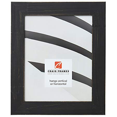 Craig Frames Jasper Picture Frame, 14 x 24 Inch, Country Charcoal Black