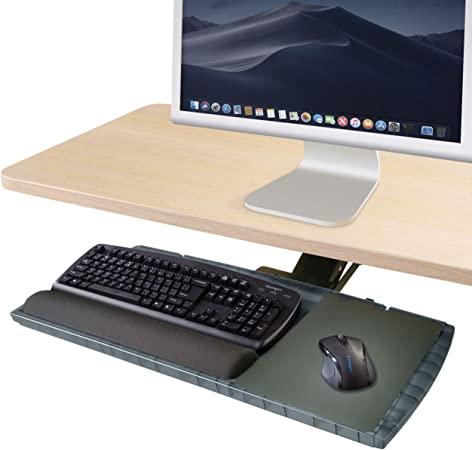 Kensington Underdesk Adjustable Keyboard Platform with Wrist Rest (K60067)