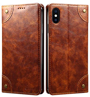 iPhone 6S Plus Case, iPhone 6 Plus Case, SINIANL Leather Wallet Folio Case Book Design Magnetic Closure with Stand and ID Holder Credit Card Slots for iphone 6S Plus / 6 Plus