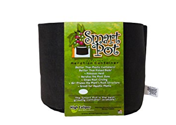 Smart Pots 3-Gallon Smart Pot Soft-Sided Container, Black