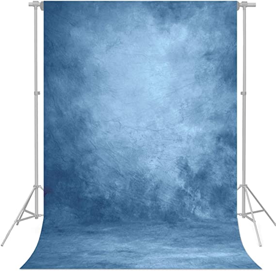 econious Photography Backdrop, 5X7ft Abstract Light Blue Portrait Backdrops for Photography, Studio Props Photo Backdrops, Resistant Fleece-Like Cloth Fabric, with Rod Pocket (Backdrop Only)
