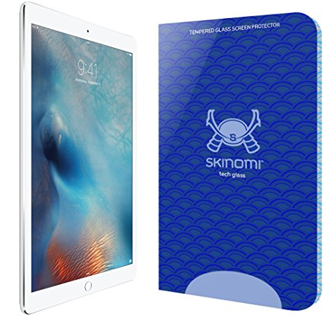 iPad Pro Screen Protector (12.9"), Skinomi Tech Glass Screen Protector for iPad Pro Clear HD and 9H Hardness Ballistic Tempered Glass Shield